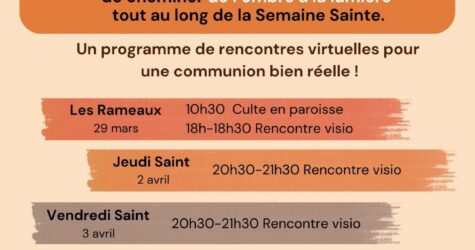 La montée vers Paques